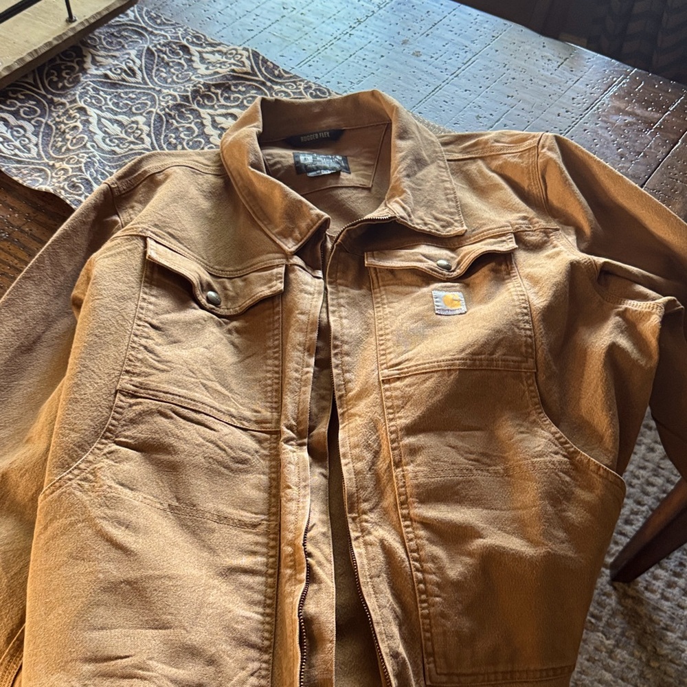 Carhartt Men's Tan Jacket. Nicely broken in.No rips or tears. Mens XLT